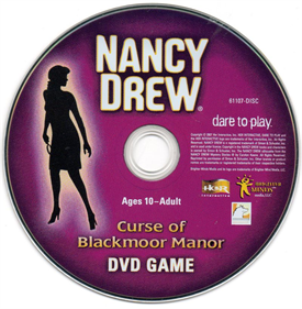 Nancy Drew: Curse of Blackmoor Manor DVD Game - Disc Image