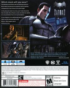 Batman: The Telltale Series - Box - Back Image