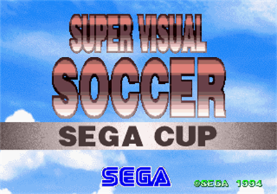 Super Visual Soccer: Sega Cup - Screenshot - Game Title Image