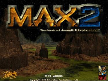 M.A.X. 2: Mechanized Assault & Exploration - Screenshot - Game Title Image