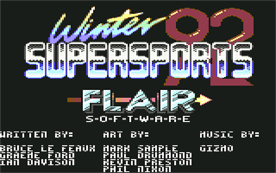 Winter Supersports 92 - Screenshot - Game Title Image