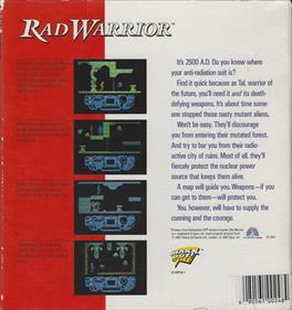 Rad Warrior - Box - Back Image