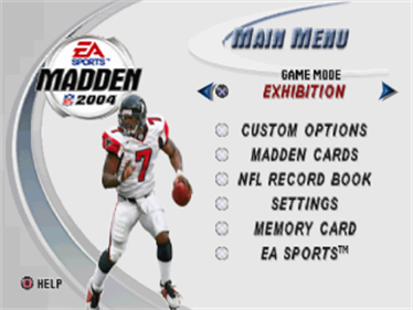 Madden NFL 2004 - Screenshot - Game Select Image