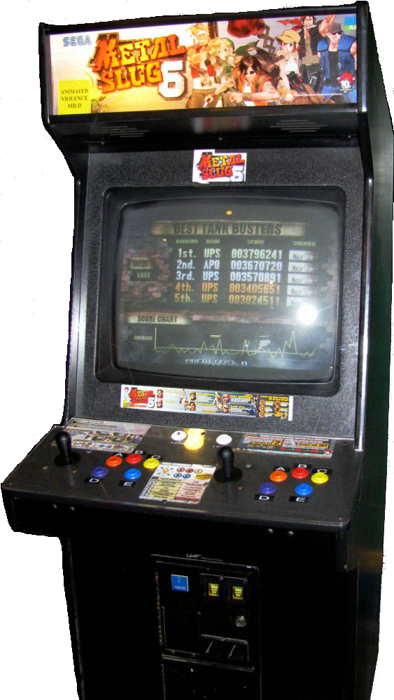 metal slug 6 arcade controls