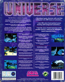 Universe (1994) - Box - Back Image