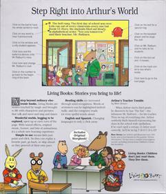 Living Books: Arthur's Teacher Trouble - Box - Back Image