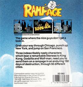 Rampage - Box - Back Image