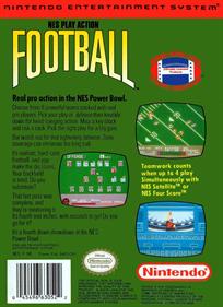 NES Play Action Football - Box - Back Image