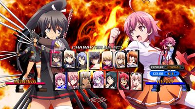 Nitroplus Blasterz: Heroines Infinite Duel - Screenshot - Game Select Image