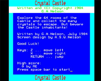 Crystal Castle - Screenshot - Game Title Image