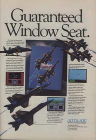Blue Angels: Formation Flight Simulation - Advertisement Flyer - Front Image