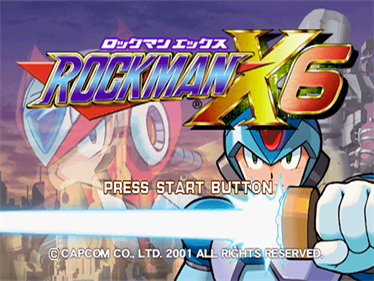 Mega Man X6 - Screenshot - Game Title Image