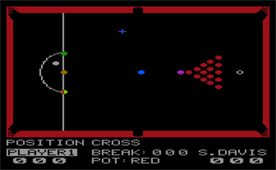 Steve Davis Snooker - Screenshot - Gameplay Image