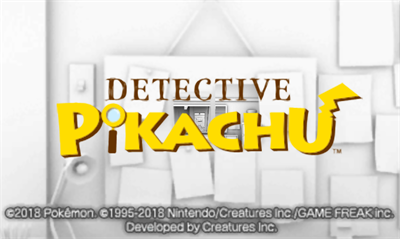 Detective Pikachu - Screenshot - Game Title