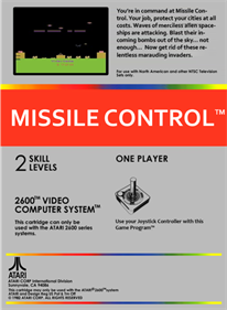 Missile Control - Fanart - Box - Back