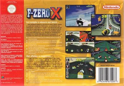 F-Zero X - Box - Back Image