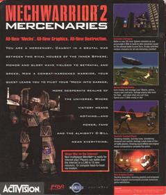 MechWarrior 2: Mercenaries - Box - Back Image