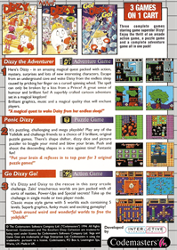 The Excellent Dizzy Collection - Box - Back Image