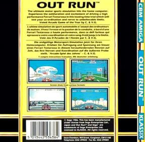 Out Run - Box - Back Image