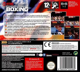 Showtime Championship Boxing - Box - Back Image