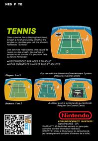 Tennis - Box - Back Image