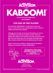 Kaboom! - Box - Back - Reconstructed Image