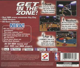 NBA In the Zone '99 - Box - Back Image