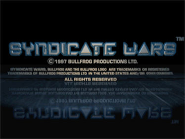 Syndicate Wars - Screenshot - Game Title
