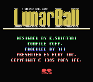 Lunar Ball - Screenshot - Game Title Image