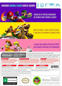 New Mario Kart: Double Dash!! - Fanart - Box - Back Image