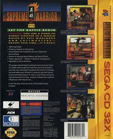 Supreme Warrior - Box - Back Image