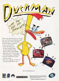 Duckman: The Graphic Adventures of a Private Dick - Advertisement Flyer - Front Image