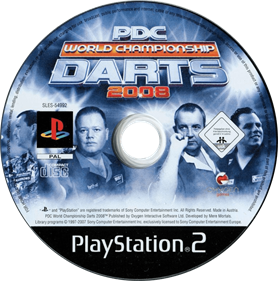 PDC World Championship Darts 2008 - Disc Image