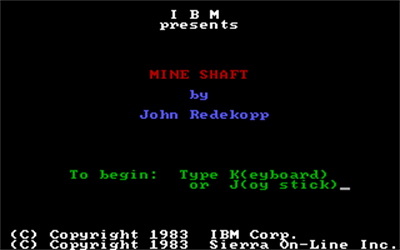 Mine Shaft - Screenshot - Game Title Image