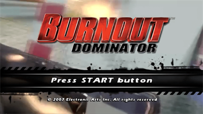 Burnout Dominator - Screenshot - Game Title Image