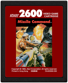 Missile Command - Fanart - Cart - Front Image