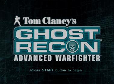 Tom Clancy's Ghost Recon: Advanced Warfighter - Screenshot - Game Title Image