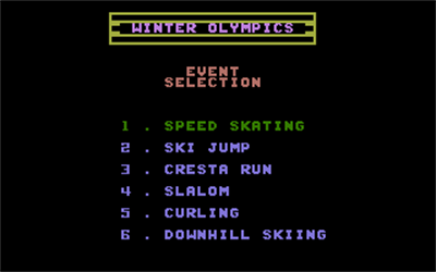 Winter Olympics - Screenshot - Game Select Image
