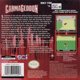 Carmageddon - Box - Back Image
