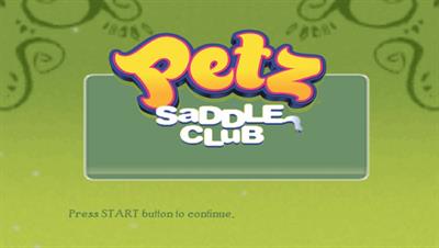 Petz: Saddle Club - Screenshot - Game Title Image