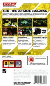 Metal Gear Ac!d 2 - Box - Back Image