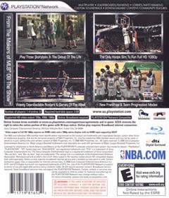 NBA 09 The Inside - Box - Back Image