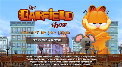 The Garfield Show: The Threat of the Space Lasagna - Screenshot - Game Title Image