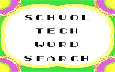 School Tech Word Search - Screenshot - Game Title Image