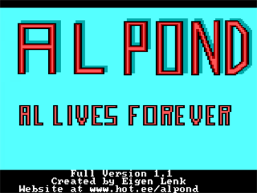 Al Pond 1: Al Lives Forever - Screenshot - Game Title Image