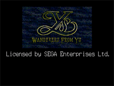 Ys III - Screenshot - Game Title Image