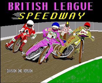 British League Speedway - Screenshot - Game Title Image