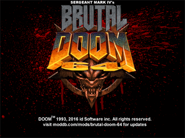 Brutal Doom 64 - Cart - Front Image