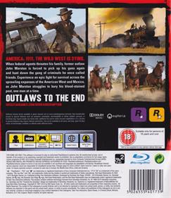 Red Dead Redemption - Box - Back Image