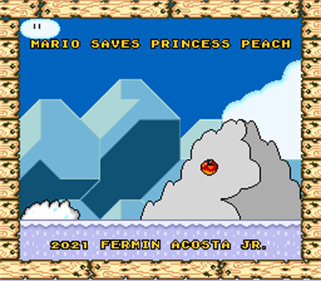 Mario Saves Princess Peach - Screenshot - Game Title Image